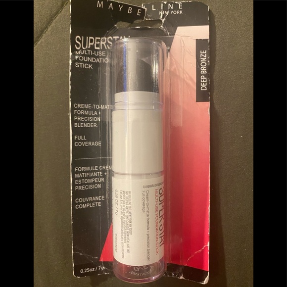New Maybelline Superstay Deep Bronze multi-use Foundation Stick